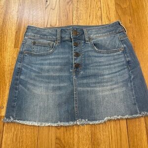American Eagle Outfitters Super Stretch X Jean Skirt